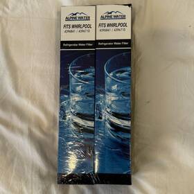 4396710 Alpine Water 4396841/4396710 Refrigerator Filter Fits Whirpool New 2 Pack Sealed