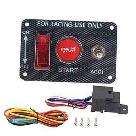 By-3in1-0118 Byyouiv 3-in-1 Universal 12v Racing Ignition Switch Panel 3 In 1