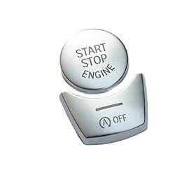 Cyc202201101 Cyc Car Engine Start Stop Switch Button Cover Sticker For 5 Gt5 6 7 Series Silver