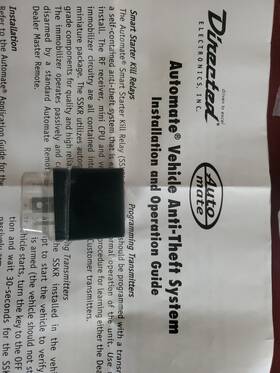 6401a Directed Electronics Auto Mate Sskr-fds Starter Kill Relay 6401a Directed Electronics Auto Mate Sskr-fds Starter Kill Relay