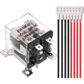 Dkardu Nr-us-120a Jqx-12f-2z Coil 30a Relay Dpdt 2no 2nc 8 Pin General Purpose High Power Ac 220v