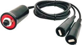Jetautotools Jet-am-016 Heavy Duty Remote Starter Switch 12v Push Button With 5ft Wire And Alligator Cli