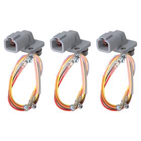 1-6192730-234880 Labwork 3 Piece Fuel Injector Wiring Harness Plug Replacement For 5.9l Gray