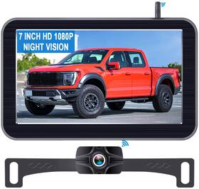 B0dpmpfjf2 Leekooluu 7 Inch Wireless Backup Camera Truck Trailer - Dual Hd 1080p Night Vision Ip69k Diy G