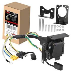 Lextrailer Connections Inc Mg8035e 4-way Flat To 7-way Round Blade And 4 Way Trailer Wiring Harness Adapter