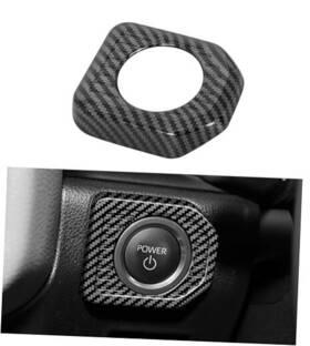 U-lc-001 Lichefang Car Engine Start Stop Push Button Cover Trim Compatible Carbon Fiber Look