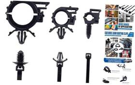 Llzd-1 150pcs Push Mount Cable Zip Tie With Car Wire Loom Routing Clips For Cars Boat