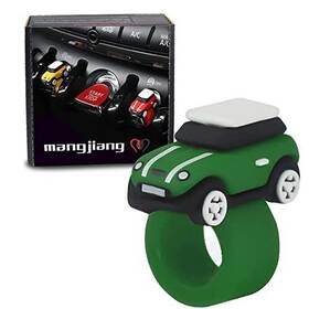 Baijian-1052 Mika Car Darshboard Ornaments Sticker Engine Start/stop Cover Button Ring Dark Green