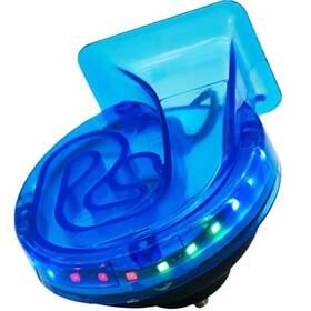 Dl163-tbh Nuojie Auto Electric Led Horn 12v Loud Waterproof Transparency Color Light High Tone Blue