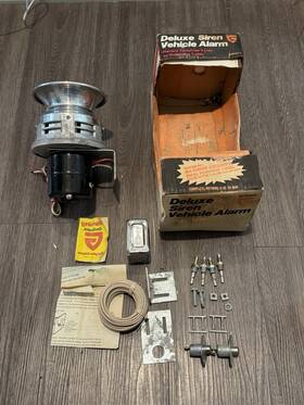 Du-272 On-guard Siren Vehicle Burglar Alarm System Universal Vintage Horn - Works