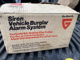 On-guard Su-12k On-guard Siren Vehicle Burglar Alarm System Universal Vintage Horn