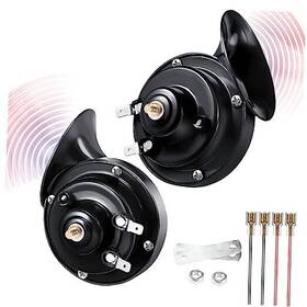 H-01-b Pipimiao Car Horn 12v 300db Super Loud Horns Waterproof Dual Truck Electric Black