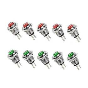 Shenzhenshilixiangmaoyiyouxiangongsi 704795134109 Momentary Push Button Switch Spst 125v 1a 2 Pin Panel Mount Mini Cap