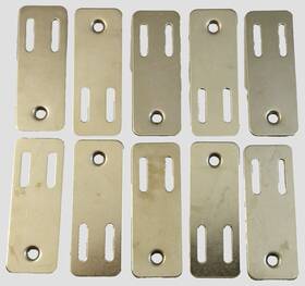 The Install Bay 086429287833 10 Lot Psb High Quality Car Alarm Pin Switch Mounting Brackets- Flat