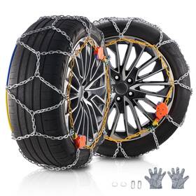 232605 Vevor Auto Tightening Snow Chains Diamond Mesh Anti-slip Traction Wheel