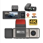 Ultra 4K 3 Lens Dash Cam With Wifi Ips Tn Screen Night Vision Video Recorder Gps. Fixed Price $68.99.