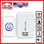 Wireless Doorbell Chime Waterproof Plugin Receiver Adjustable Volume 1000FT Loud. Fixed Price $11.69.