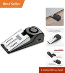 Easy-use Door Stop Alarm With Loud 120DB Siren Perfect For On-the-go Safety. Fixed Price $12.34.