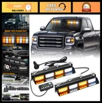 Emergency Dash Strobe Lights - Safety Flashing Warning Bar For Trucks, 2X1. Fixed Price $59.99.
