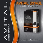 Avital D9143L 1-WAY Remote Control Kit With Antenna For DS3 And DS4 Systems. Fixed Price $79.99.