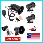 Powerful 100W Siren Horn With Mic - 120DB Alarm & Easy Installation Accessory. Fixed Price $30.99.