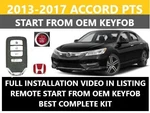 Plug And Play Remote Fits 2013-2017 Honda Accord Push-to-start. Fixed Price $229.99.