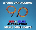 Fake Car Alarm Led Light- 3MM Red / Blue Alternating 6V 12V Blinking. Fixed Price $5.99.