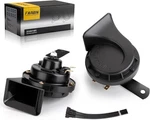 Farbin Horns Auto 12V Car Loud Dual-tone Waterproof Electric Black. Fixed Price $29.46.
