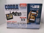 Cobra Channel Wireless Security System W/ Cameras & 7" Monitor 63842 Nob. Fixed Price $199.99.