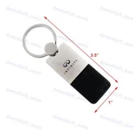 For Infiniti Logo Rectangular Authentic Black Leather Fob Keychain Tag. Fixed Price $17.95.