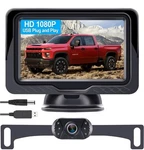 Leekooluu 4.3 Wired Rear Backup Camera Monitor Kit Easy Setup Hd 1080P View. Fixed Price $54.99.
