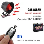 12V Car Security System Horn Siren Alarm Anti-theft One-way W/ Remote Controls. Fixed Price $29.82.