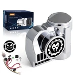Farbin Air Horn For Cars Trucks Motorcycle With Cover 12V, Silver Shell. Fixed Price $48.97.