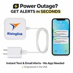 Wifi Power Outage Alarm Detector, Alert Monitor, Text Email, No App. Fixed Price $59.99.