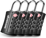 4 Pack Tsa Approved Travel Luggage Locks, Combination Keyless, 3-DIGIT Padl. Fixed Price $17.95.