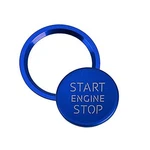 Car Engine Ignition Start Stop Button Cap Surrounding Ring & Push Blue. Fixed Price $21.46.