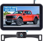 7" Wireless Backup Camera 2-CHANNEL Hd 1080P Night Vision IP69K Waterproof Truck. Fixed Price $120.97.