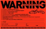 50 Parking Violation, Notice Tow Stickers, For Car Vehicle, Private Warning. Fixed Price $153.28.