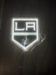 16"X14" Los Angeles Kings Logo Led Neon Sign With Dimmer Usb Powered Light Vl. Fixed Price $29.99.