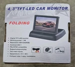 4.3" Foldable Car Monitor Tft Lcd Dash Screen With Power & Rca Video Cables. Fixed Price $19.99.