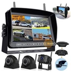 Douxury Wireless Backup Camera For Rv Truck Trailer Camper Bus 5TH Wheel 3CAM. Fixed Price $149.89.