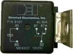 Genuine Directed Electronics 12.V 40-AMP Power Hardwired Relay 610T. Fixed Price $8.09.