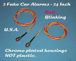 Fake Car Alarm Led Light- Chrome Red Flashing 6V 12V Blinking. Fixed Price $5.99.