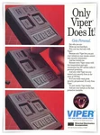Viper Security Gets Personal Car Alarm Vintage 1990 Full Page Magazine Ad. Fixed Price $9.70.