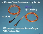 Fake Car Alarm Led Light- Chrome Blue Flashing 6V 12V. Fixed Price $5.99.