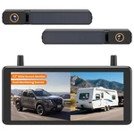 Auto-vox Solar Wireless 2X Backup Cameras & 7.2" 1080P Dvr Split Screen Monitor. Fixed Price $179.99.