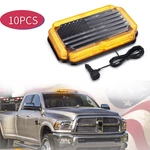 10 Pack Magnetic Strobe Lights For Truck Amber Us Flag Emergency Roof Tow Plow. Fixed Price $319.98.